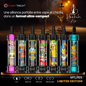 FUMYTECH E-Chicha Portable Hookah Air Mini MTL/RDL 3ml 1500mAh Limited Edition